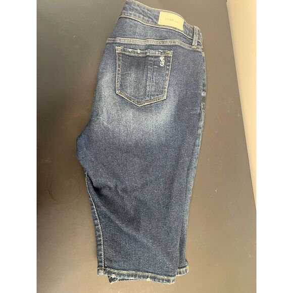 SLINK Curvy Cropped Jeans Size Distressed Size 20 - Picture 3 of 16